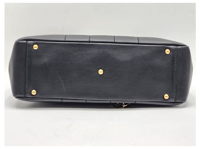 Chanel Schokoladenriegel Einkaufstasche Schwarz - Ansicht 9