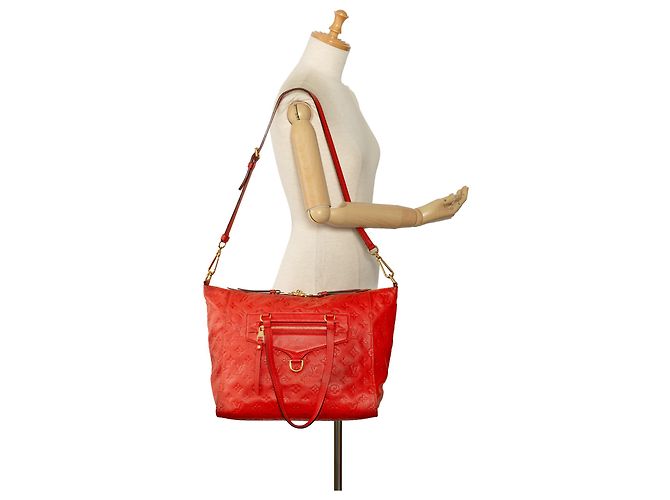 Louis Vuitton Monogram Empreinte Lumineuse PM Rosso - vista 10
