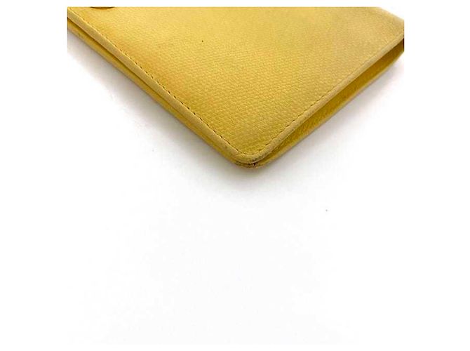 Cartera larga de piel amarilla Chanel Amarillo - vista 5
