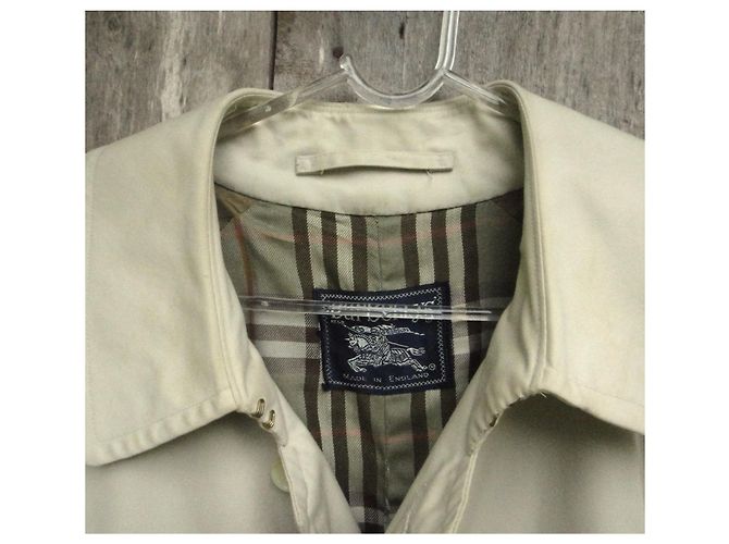 Impermeable Burberry de gabardina de algodón crema - vista 3