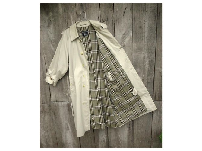 Impermeable Burberry de gabardina de algodón crema - vista 4