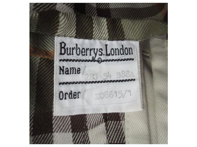 Impermeable Burberry de gabardina de algodón crema - vista 5