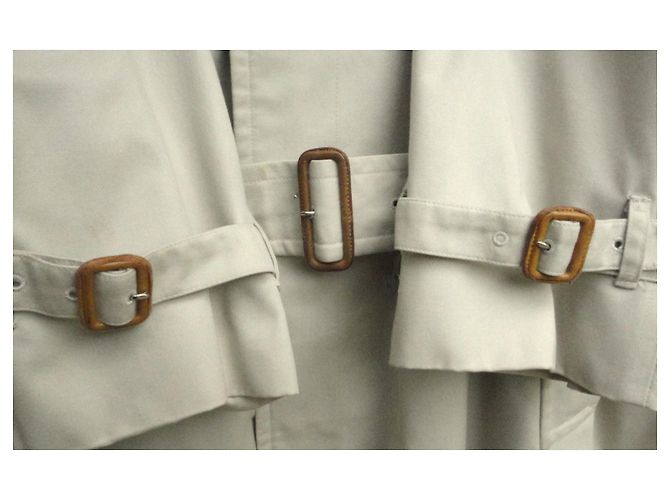 Impermeable Burberry de gabardina de algodón crema - vista 6