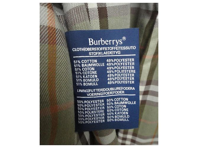 Impermeable Burberry de gabardina de algodón crema - vista 7