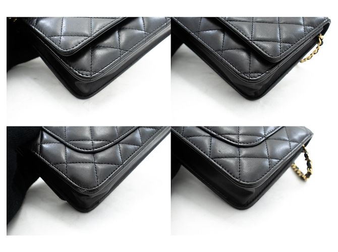 Wallet On Chain Portafoglio Chanel Con Catena Nero - vista 7