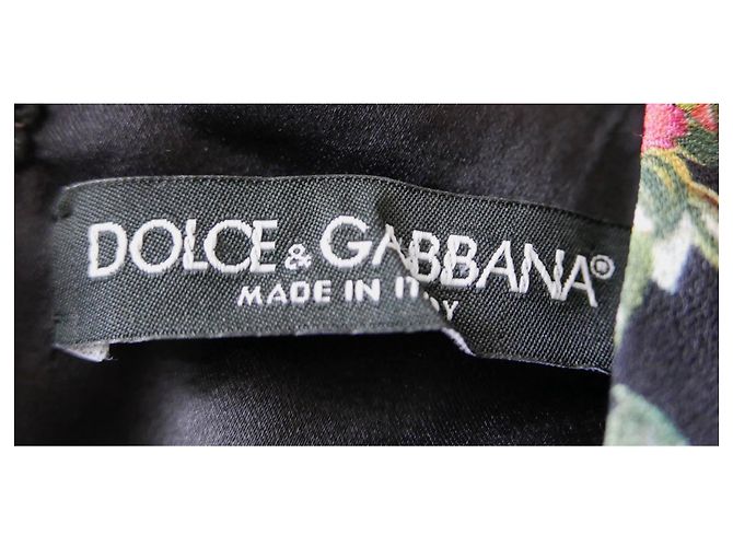 Vestido ajustado con estampado Wild Rose de Dolce & Gabbana Negro Rosa - vista 6