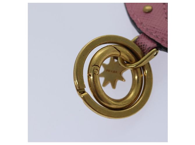 Saffiano PRADA Charm aus Safiano-Leder Rosa Auth ar12014 - Ansicht 11