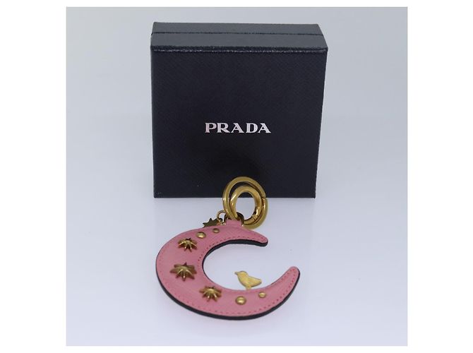 Saffiano PRADA Charm aus Safiano-Leder Rosa Auth ar12014 - Ansicht 12