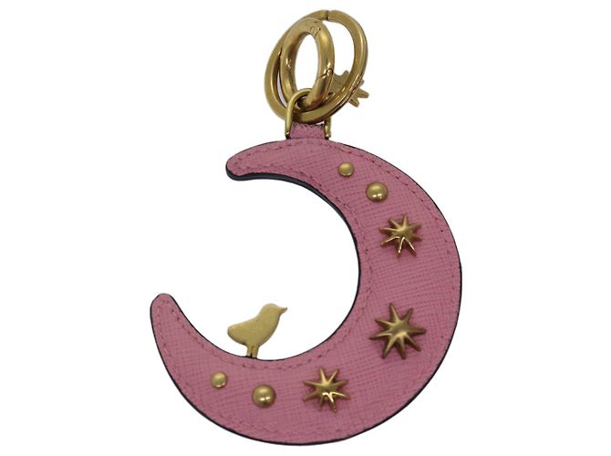 Saffiano PRADA Charm aus Safiano-Leder Rosa Auth ar12014 - Ansicht 3