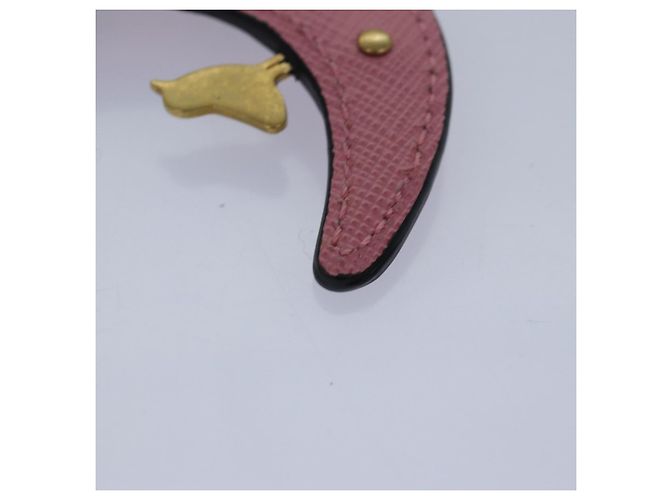 Saffiano PRADA Charm aus Safiano-Leder Rosa Auth ar12014 - Ansicht 9