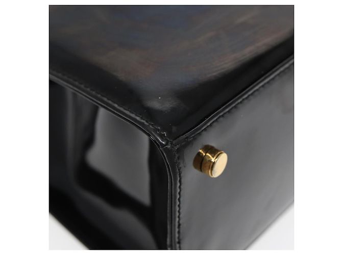 Borsa a Spalla Salvatore Ferragamo Smalto Nero Auth bs16136 - vista 11