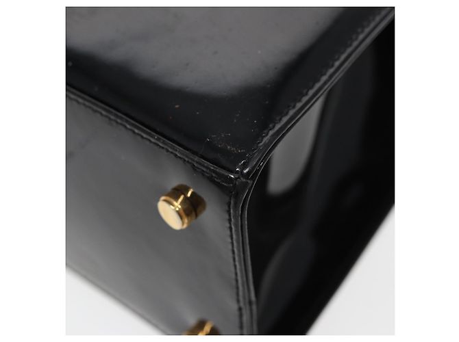 Borsa a Spalla Salvatore Ferragamo Smalto Nero Auth bs16136 - vista 12