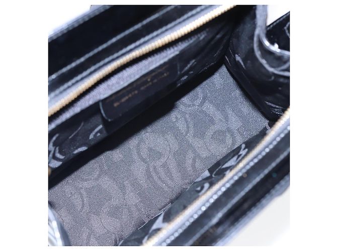 Borsa a Spalla Salvatore Ferragamo Smalto Nero Auth bs16136 - vista 17