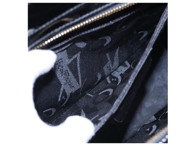 Borsa a Spalla Salvatore Ferragamo Smalto Nero Auth bs16136 - vista 21
