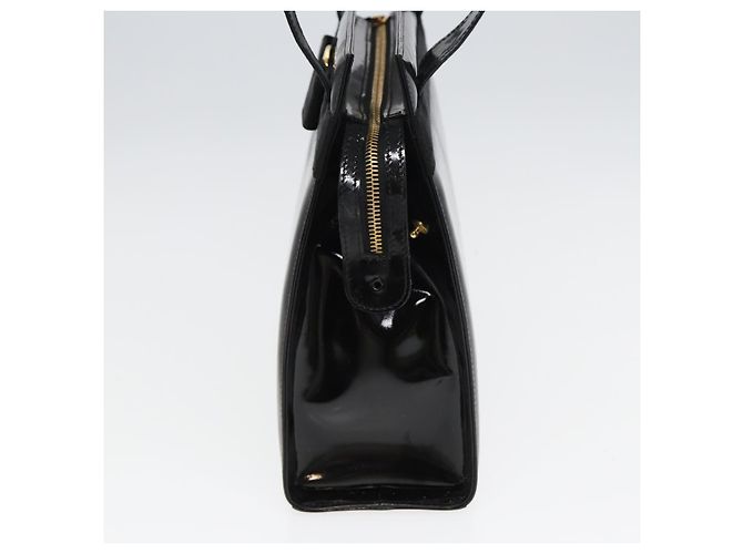 Borsa a Spalla Salvatore Ferragamo Smalto Nero Auth bs16136 - vista 4