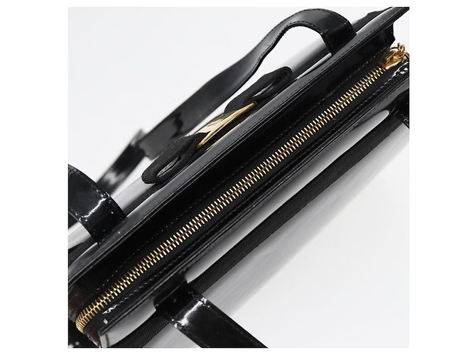 Borsa a Spalla Salvatore Ferragamo Smalto Nero Auth bs16136 - vista 6