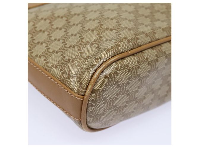 Céline Borsa a spalla in tela Macadam CELINE beige Auth 83128 - vista 10