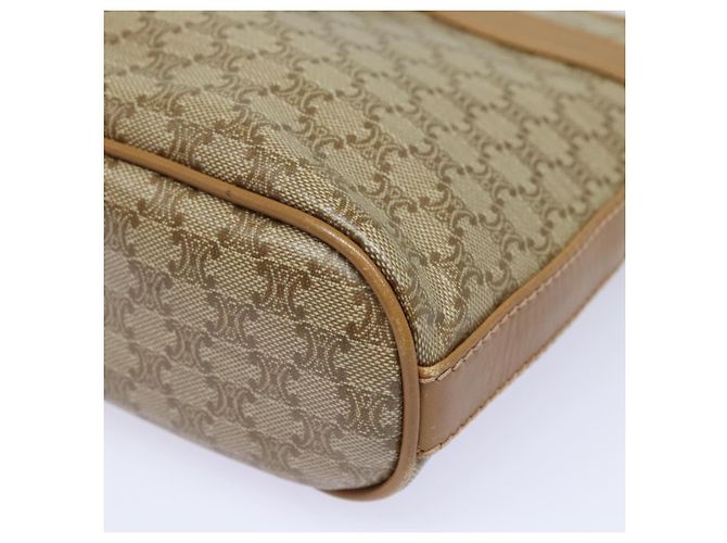 Céline Borsa a spalla in tela Macadam CELINE beige Auth 83128 - vista 14
