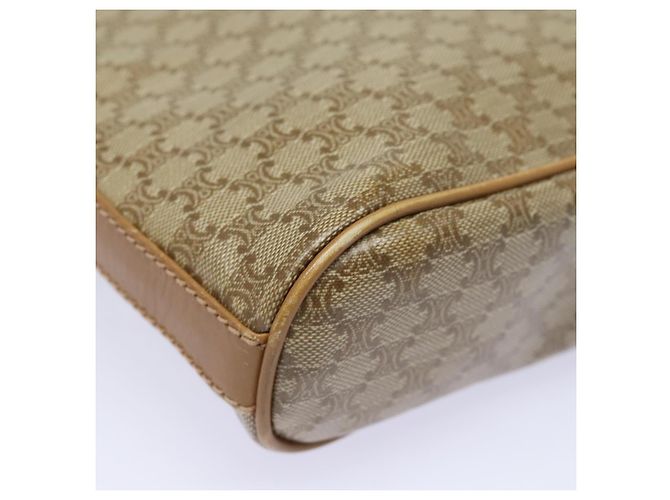 Céline Borsa a spalla in tela Macadam CELINE beige Auth 83128 - vista 15