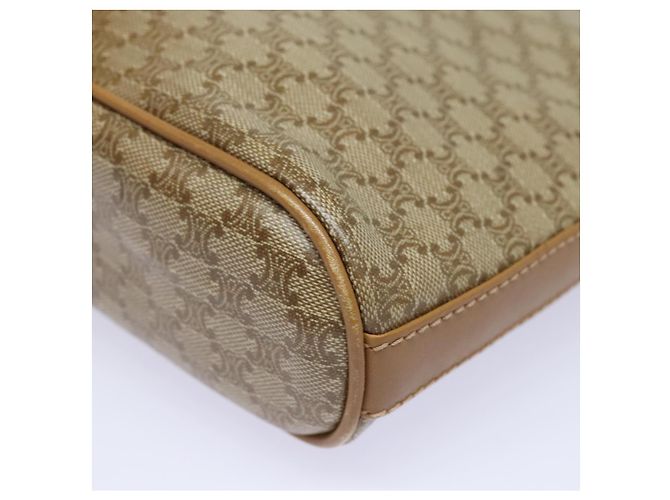 Céline Borsa a spalla in tela Macadam CELINE beige Auth 83128 - vista 16