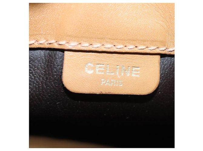 Céline Borsa a spalla in tela Macadam CELINE beige Auth 83128 - vista 18