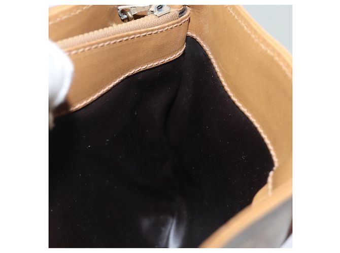 Céline Borsa a spalla in tela Macadam CELINE beige Auth 83128 - vista 20