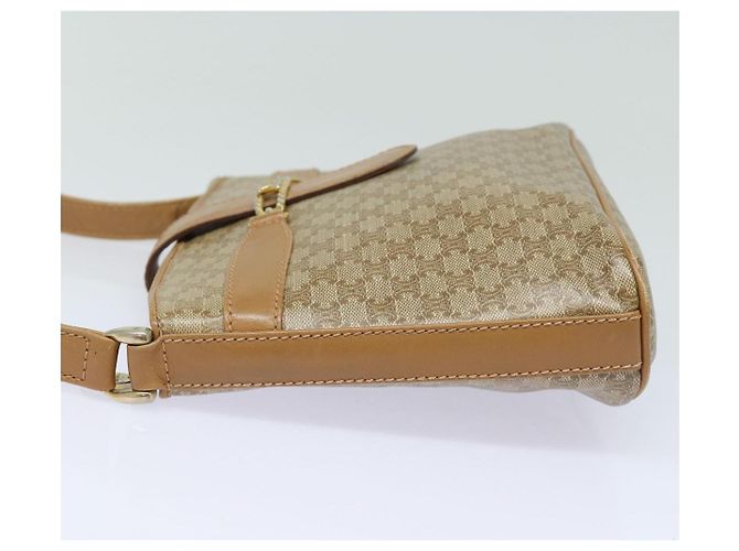 Céline Borsa a spalla in tela Macadam CELINE beige Auth 83128 - vista 4