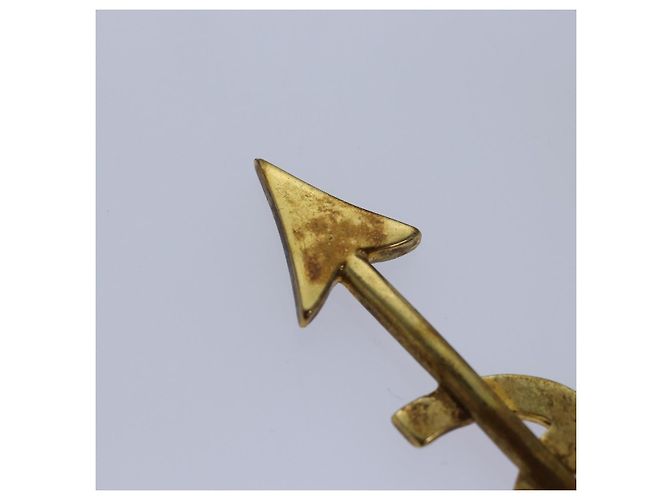 Spilla a freccia CHANEL metallo dorato CC Auth am6488 D'oro - vista 10