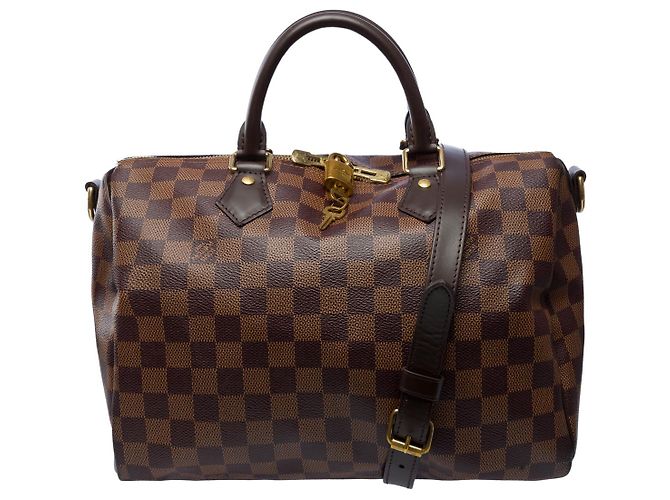 LOUIS VUITTON Speedy Bag in Brown Canvas - 102021 - view 2