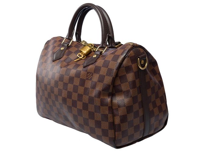 LOUIS VUITTON Speedy Bag in Brown Canvas - 102021 - view 4