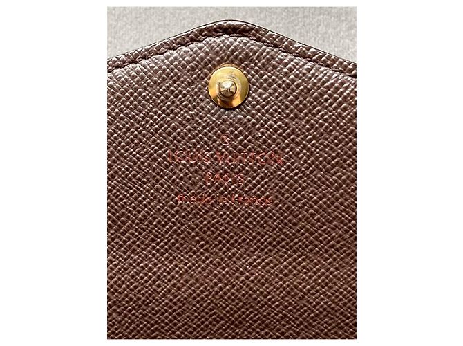 Louis Vuitton Billetera Sarah Damier Ebene Marrón Castaño - vista 8