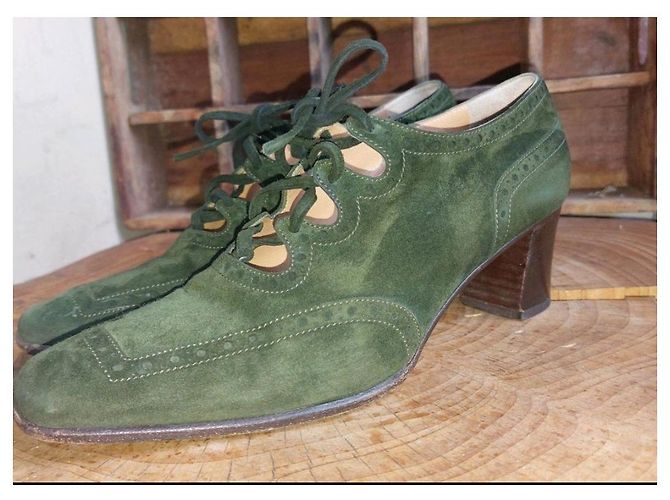 Kelly Hermès Pantoletten Dunkelgrün - Ansicht 10