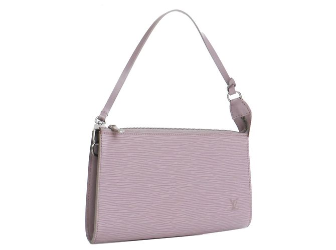 LOUIS VUITTON - Pochette Accessorio Louis Vuitton in Pelle Epi Malva Rosa - vista 2
