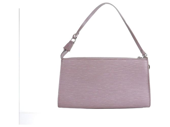 LOUIS VUITTON - Pochette Accessorio Louis Vuitton in Pelle Epi Malva Rosa - vista 3