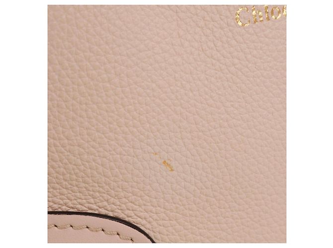CHLOÉ - Mini borsa a spalla Chloé Daria in pelle grana beige - vista 7