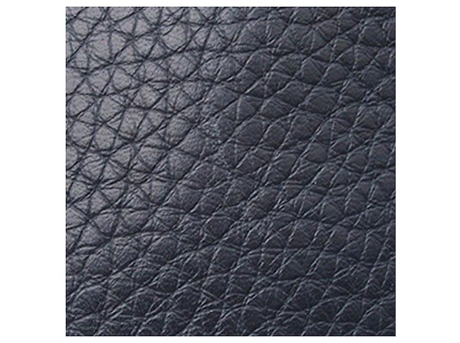 Borsa tote Double Sens 28 in pelle Clemence blu Hermès - vista 10