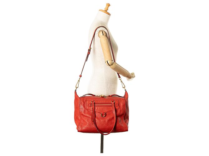 Borsa Lumineuse PM in Monogram Empreinte Rossa di Louis Vuitton Rosso - vista 11