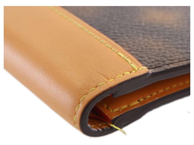 Slender Billetera delgada borrosa Monogram Louis Vuitton marrón Castaño - vista 10