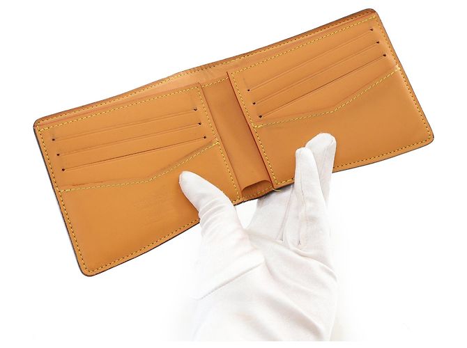 Slender Billetera delgada borrosa Monogram Louis Vuitton marrón Castaño - vista 5