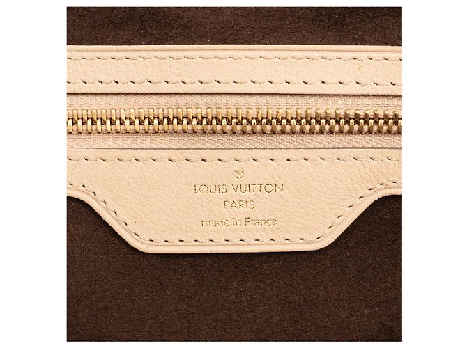 Borsa a Spalla Mahina Monogram Cirrus di Louis Vuitton Beige - vista 11