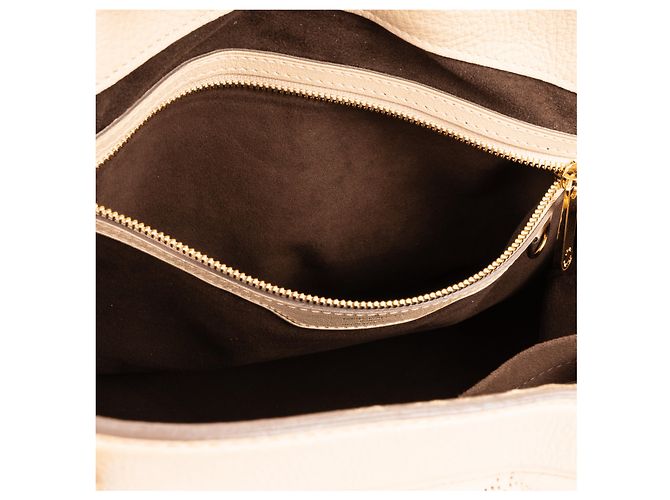 Borsa a Spalla Mahina Monogram Cirrus di Louis Vuitton Beige - vista 12