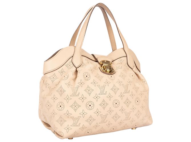 Borsa a Spalla Mahina Monogram Cirrus di Louis Vuitton Beige - vista 3