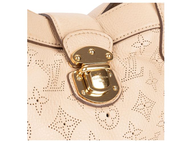 Borsa a Spalla Mahina Monogram Cirrus di Louis Vuitton Beige - vista 4