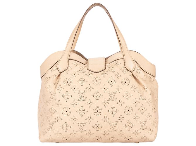 Borsa a Spalla Mahina Monogram Cirrus di Louis Vuitton Beige - vista 6