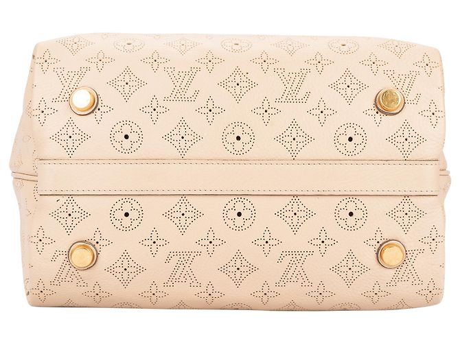Borsa a Spalla Mahina Monogram Cirrus di Louis Vuitton Beige - vista 8