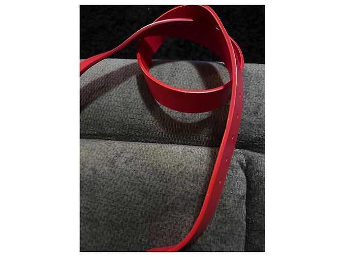 Prada Men's Leather Belt Red - view 4
