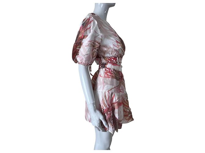 Completo gonna e top All Saints Astria Laur e Mae Luar Rosa Arancio Arancione - vista 2