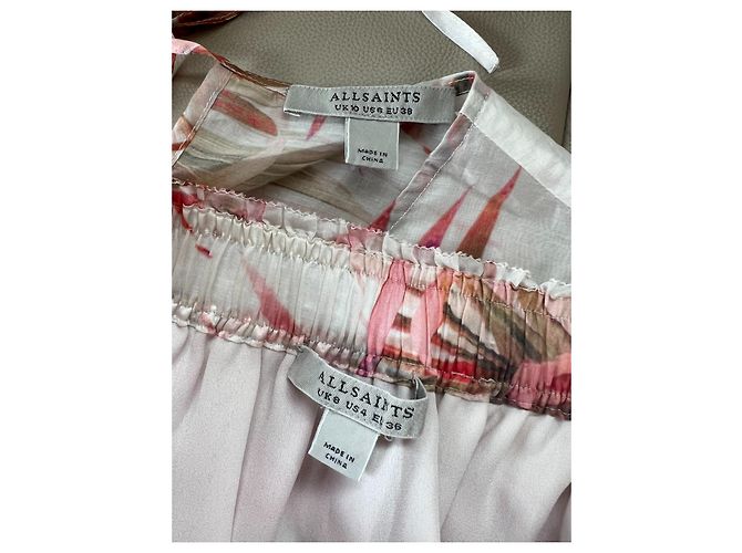 Completo gonna e top All Saints Astria Laur e Mae Luar Rosa Arancio Arancione - vista 4