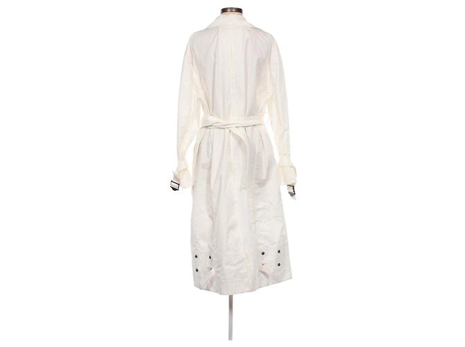 Gabardina Larga de Algodón Blanca Coach Blanco - vista 2