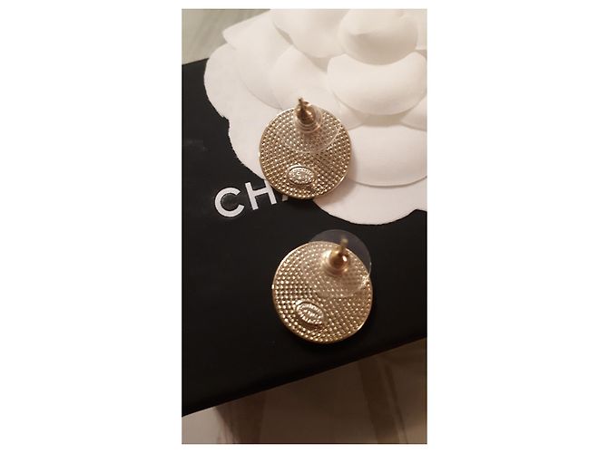 Orecchini Chanel in metallo argento Silver hardware - vista 5